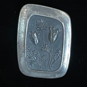 70's Pewter Stick Pin